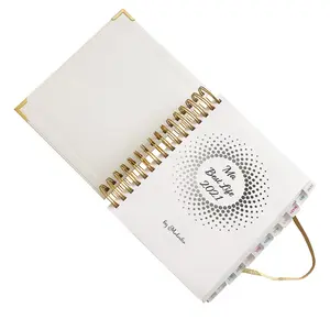 Personalizzato a5 hardcover personalizzato spirale quotidiano notebook journal stampa del libro in Cina