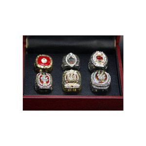 Clemson tigres. Juego de <span class=keywords><strong>6</strong></span> anillos, anillos de campeonato de fútbol, anillo clásico nostálgico conmemorativo popular de Europa y América - Product Image 1