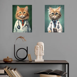 Di alta qualità di moda per la <span class=keywords><strong>casa</strong></span> da parete Art Doctor al lavoro in stile Art déco stampa in metallo con magnete sistema di sospensione da parete in metallo - Product Image 6