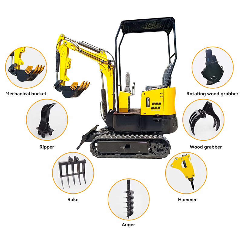 Землеройная техника 1 тонный 0,8 тонный микро мини-экскаватор с бесплатным ковшом для продажи
