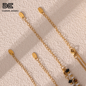 <span class=keywords><strong>DE</strong></span> <span class=keywords><strong>Maillard</strong></span> Style pierre naturelle collier <span class=keywords><strong>de</strong></span> perles pendentif Double couches titane acier clavicule chaîne pour un usage quotidien - Product Image 4