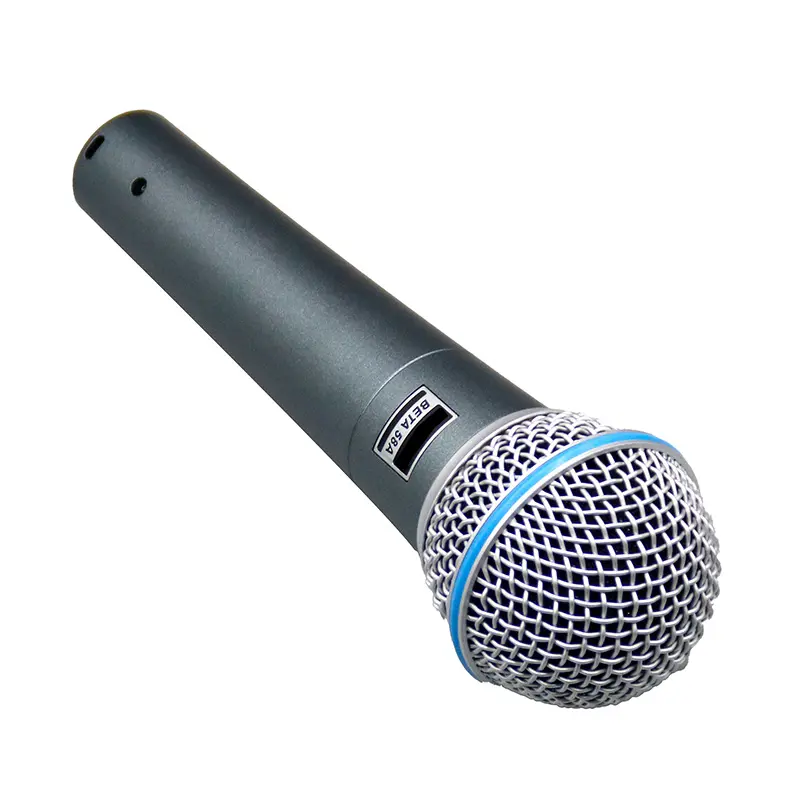 BETA58A Microphone de casque filaire dynamique professionnel enregistrement de scène Super-cardioïde voix en direct karaoké enregistrements de Studio en métal