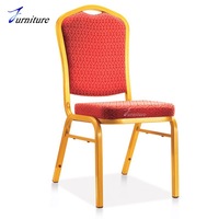 Chaises de banquet et de réception en métal rouges d'occasion, de haute qualité et à prix abordable, pour hôtels, mariages et restaurants, vente en gros directe usine
