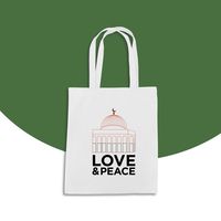 35x40cm Carte imprimée personnalisée Logo Drapeau de la Palestine Sac fourre-tout en toile de coton pour la promotion de la publicité