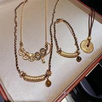 Magnifiques bijoux en cristal doré, élégants colliers et bracelets pour femmes, cadeau de mariage ou de fête
