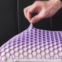 Oreiller de luxe en TPE avec noyau en latex Talalay, grille d'aération et technologie de refroidissement supérieure, idéal pour l'hôtellerie.