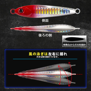 Esca Artificiale Affondante D1 per Spigola, in ABS e Metallo, per Pesca in Fiume, Lago e Torrente, Ideale per Marlin - Product Image 4