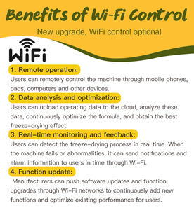 Nhà thực phẩm Trái Cây Rau đóng băng Máy sấy khô máy với dầu ít bơm lyophilizer máy của kem cà phê bột kẹo - Product Image 5
