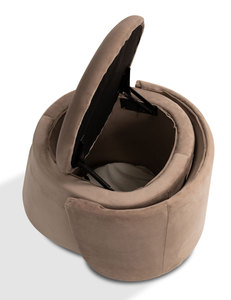 Wholesale <b>Folding</b> Chair With Rollers Pet Cat Cave <b>Bed</b> Sleeping <b>Bed</b> Metal Wooden Iron Frame Orthopedic Memory Foam Small Dog <b>Bed</b> - Product Image 5