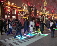 Style de piano décoratif de piste de danse d'IP67 RVB LED avec les lumières sensibles de brique en verre pour des applications de jardin