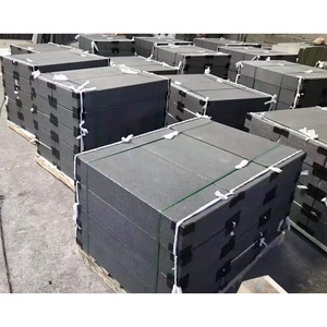 Revestimiento de pared Exterior de piedra Natural pulida, losas de granito negro, azulejo chino - Product Image 1