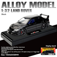 Modelo de Auto de Aleación a Escala 1:32 LANCER Evolution IX EVO 9a Generación con Sonido y Luz, Mecanismo de Retroceso y Puertas que se Abren, de Metal para Exhibición, Colección o Juguete