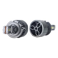 Bombilla LED para Faros Delanteros GOODZOOM de Amplio Voltaje H4 5500-6000k H7 H11 9005 15000LM de Aluminio para Autos y Camiones