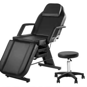 Zxm Multi-function Massage Bed Facial Chair <b>Folding</b> Adjustable Spa Salon Beauty Bed Tattoo Eyelash Beauty Bed/Chair With Stool - Product Image 5