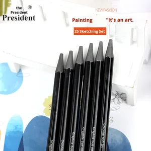 Tongbao Set di <span class=keywords><strong>schizzi</strong></span> in 25 pezzi <span class=keywords><strong>per</strong></span> studenti <span class=keywords><strong>schizzi</strong></span> Non in legno con <span class=keywords><strong>blocchi</strong></span> di carbonio morbido medio duro in matite in carbonio bianco - Product Image 2