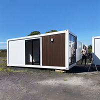 Maison mobile préfabriquée et imperméable à l'eau Maison mobile pliante portable Maison de vie en conteneur pliable préfabriquée 1 chambre à coucher bon marché