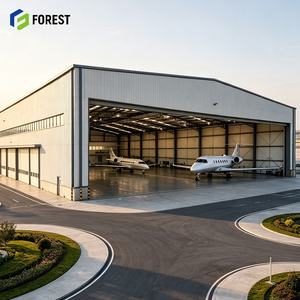 Hangar de Aviación de Acero Galvanizado de Alta Resistencia y Gran Altura, Terminal Prefabricado Modular, Depósito de Mantenimiento de Aeronaves - Product Image 1
