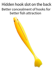 Commercio all'ingrosso 5 colori <span class=keywords><strong>esche</strong></span> morbide richiamo di pesca morbido T coda occhi 3D Silicone richiamo artificiale Swimbait Wobblers Shad Leurre - Product Image 5
