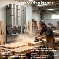 Collecteur de poussière à haute efficacité pour la fabrication de meubles en bois, extraction de poussière pour le travail du bois