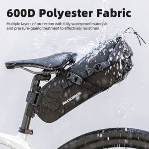 Sacoche de selle de vélo grande capacité personnalisée BSCI, sacoche arrière pour vélo, sacoches de vélo, sacoches de porte-bagages arrière, étanche - Product Image 4