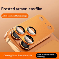 Film protecteur d'objectif d'appareil photo en verre trempé mat anti-chute de haute qualité 9H pour 17 Pro Max avec AR+AF