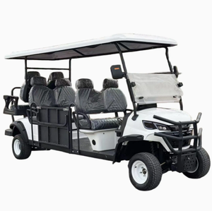 Electric <b>Golf</b> Cart with Ramp 6-Seater Lithium Battery 24km/h 300kg Load Capacity 4 Wheels for Enhanced Usability - Product Image 1