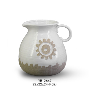 Jarrón de porcelana deco cerámica de lujo extra grande florero alto diseño de pintura - Product Image 5