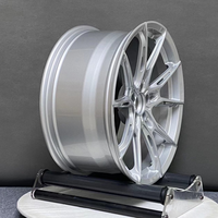 Jantes forgées 18 19 20 21 22 pouces 5x112 5x114.3 5x120 Argent brossé Concaves profondes pour BMW M Mercedes AMG Audi RS