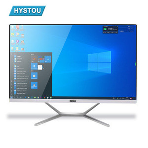 Hystou 23.8 pouces tout en un jeu PC portable Core I7 9700F DDR4 écran LCD Win10 <span class=keywords><strong>4K</strong></span> Double écran graphique PC - Product Image 1