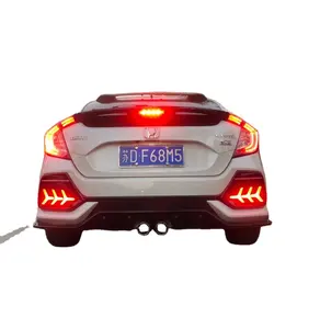 Untuk Honda Civic Hatchback 2016-2019 LED Reflektor Lampu Belakang Lampu Kabut Bumper Cahaya Lampu Rem