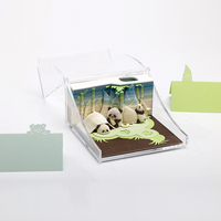 Calendrier en papier 3D exquis, fabrication en gros, logo personnalisé, article cadeau haut de gamme