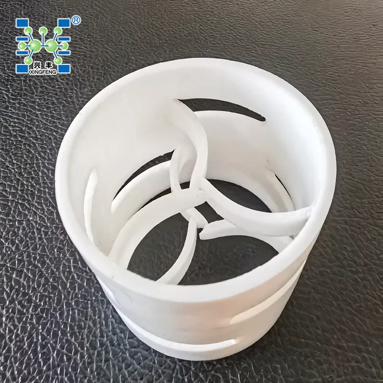 Random Packing PPH Material Plastic Pall Ring