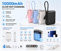 Banco de Energía de Carga Rápida de 22.5W, Directo de Fábrica, 10000mAh, Pantalla LED, Batería de Litio-Polímero, Cargador Portátil, Compatible con OEM/ODM Personalizado