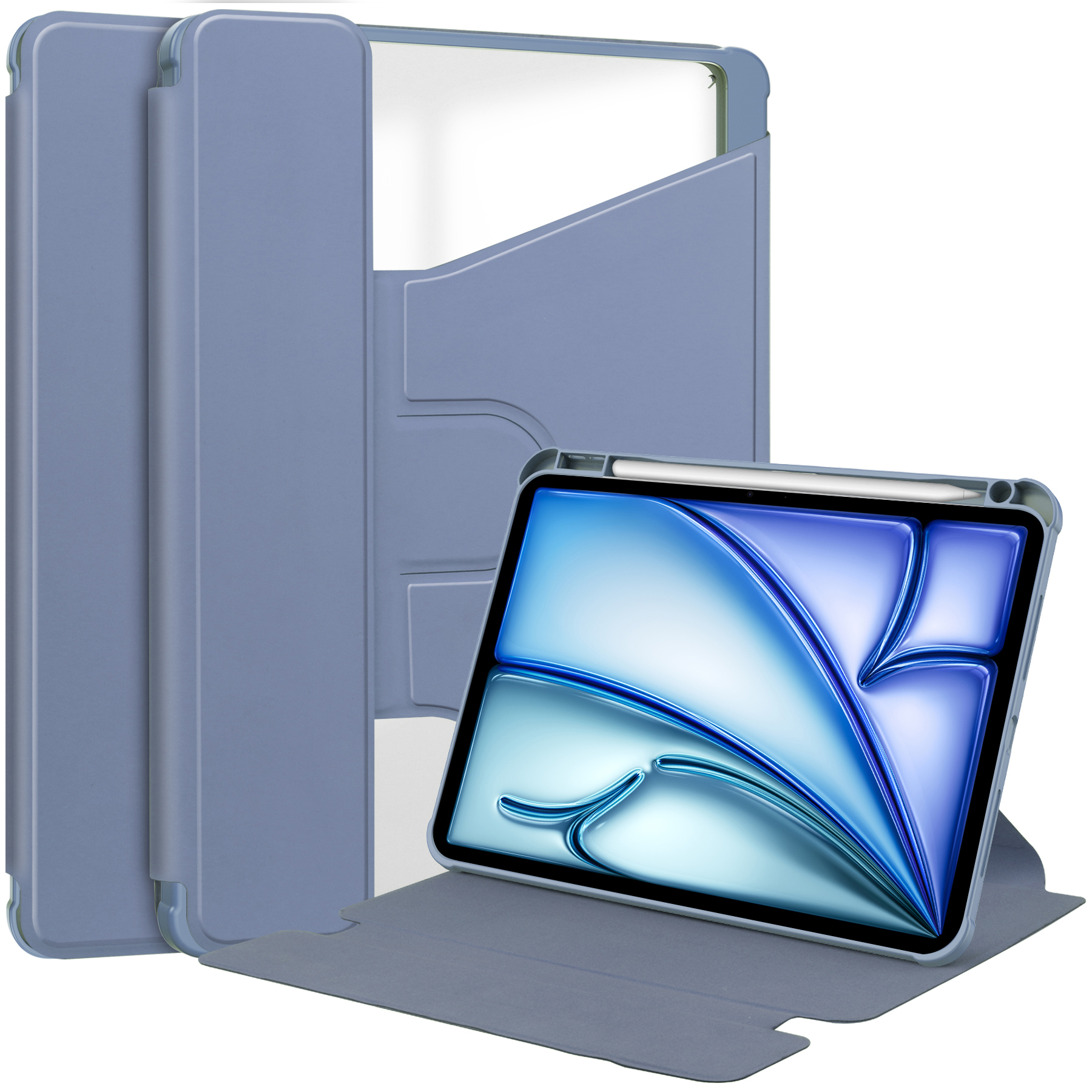 360 Вращающийся Pu кожаный чехол для ipad air 13 2024 для ipad pro tablet защитный чехол