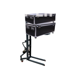 Conception pliable <span class=keywords><strong>Mini</strong></span> chariot élévateur électrique Palette Jack Chargeur <span class=keywords><strong>Gerbeur</strong></span> pour transporter des haut-parleurs Audio Cas Équipement de scène - Product Image 3