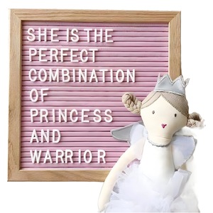 Wooden Letter <b>Board</b> Felt Message <b>Board</b> Square Office Home Decor DS7526 - Product Image 5