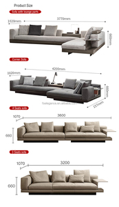 Juego de Sofás Pequeños para Sala de Estar, Muebles Modernos de MDF para Dormitorio, Sofá Ovalado con Chaise Longue, Tela de Terciopelo, Juego de Sofás de 7 Piezas - Product Image 5