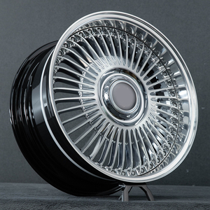 Rueda Forjada de 2 Piezas con Radios de Alambre Plateados y Acabado Pulido GPW, para <span class=keywords><strong>Rolls</strong></span>-<span class=keywords><strong>Royce</strong></span> <span class=keywords><strong>Phantom</strong></span> Classic, Mercedes-Benz W140 Clase S - Product Image 3