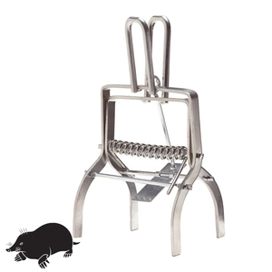 Piège à taupes en fil métallique pour extérieur MoleHunter, en acier galvanisé, à griffes en ciseaux, pour le contrôle et l'élimination des taupes - Product Image 1
