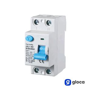 Interrupteur différentiel Gloca 2P 40A 300mA 250V 50Hz Classe A 2 modules DIN Distribution d'alimentation - Product Image 3