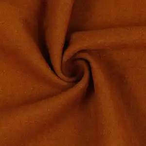 Tessuto di lana bollita 100% di alta qualità per abiti invernali in tinta unita tinta unita intrecciata prezzo all'ingrosso