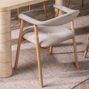 Thương mại bán buôn giá rẻ vải tùy chỉnh và rubberwood chân gỗ ghế ăn và băng ghế dự bị cho đồ nội thất phòng khách - Product Image 1