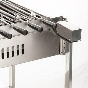 Rôtissoire à charbon en acier inoxydable pour barbecue chypriote à très grande échelle - Product Image 4