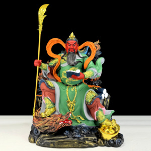 Estatua <span class=keywords><strong>de</strong></span> Guan Sheng Dijun sosteniendo un libro Estatua <span class=keywords><strong>de</strong></span> Guan Gong sosteniendo una espada Estatua <span class=keywords><strong>de</strong></span> resina del Dios <span class=keywords><strong>de</strong></span> la riqueza - Product Image 4