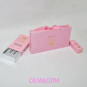 Boîte rigide en carton avec impression personnalisée, feuille d'or, estampage à chaud, LOGO, boîte cadeau cosmétique à fermeture magnétique avec rabat et insert en velours - Product Image 6