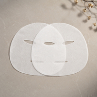 Masque facial en tissu non tissé Y287 en fibres de Tencel super douces, protéines de fromage, cellulose et soie cupro pour soins de la peau