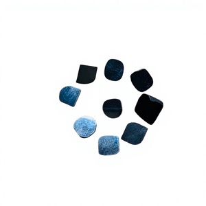 Moissanite Diamant Noir 100% Naturel de Haute Qualité, Cabochon, Pierre Précieuse Libre pour Bague de Fiançailles, Fabrication de Bijoux et Pendentifs, Certifié par un tiers - Product Image 1