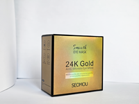 Patchs pour les yeux OEM Hydrogel 24K Algues dorées Collagène Gel Pads Masque pour les yeux