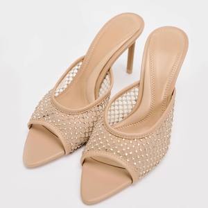 Babouches Sandales Confortables à Talons Hauts Sexy pour Femme, en Gros, à Contrefort Ouvert pour Usage Extérieur Estival - Product Image 1