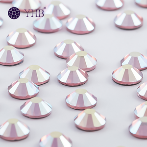 Yhb <strong>Rhinestones</strong> Hot Fix Ss16/5mm/4mm Rose Flat Back <strong>Hotfix</strong> Glass <strong>Rhinestones</strong> - Product Image 3